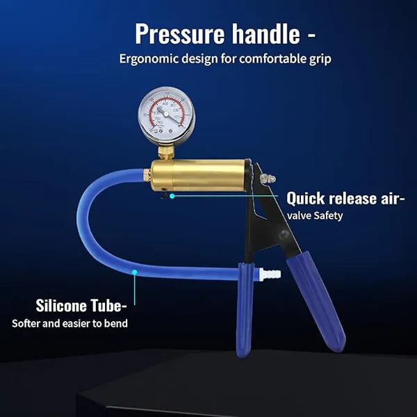 LuxaMax Elite Brass Scissor-Grip Luxury Manual Penis Pump