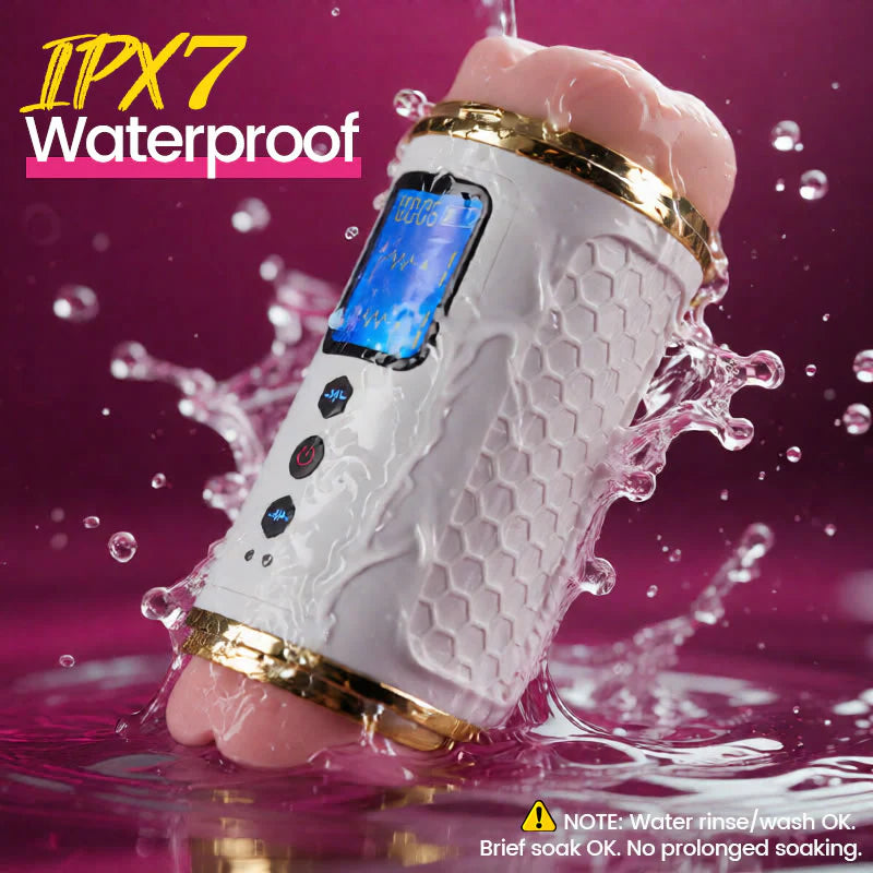 XV12 Dual-Ended Vibrating Stroker - Realistic Textures & 100% Waterproof
