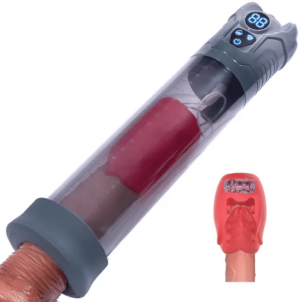 XP8 Water Penis Pump with Built-in Vibrator